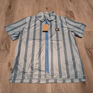 Men's Med Nike Kevin Durant Zip Mesh Short-Sleeve Basketball Top DX0342-442